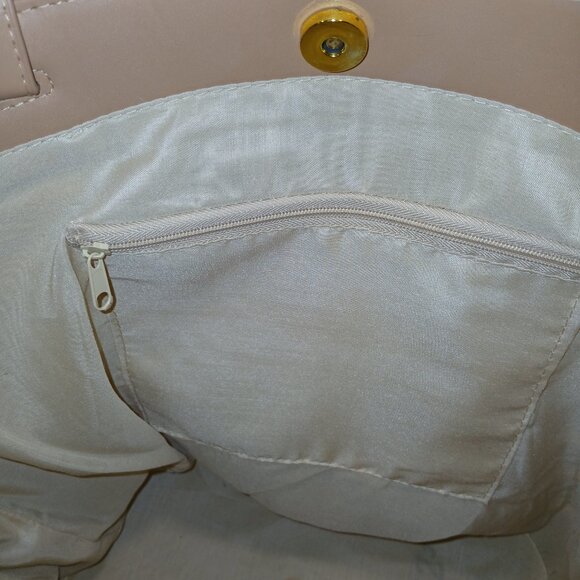 Neutral Woven Stripe Tote Bag – Coastal Chic Everyday Carryall - Picture 10 of 10